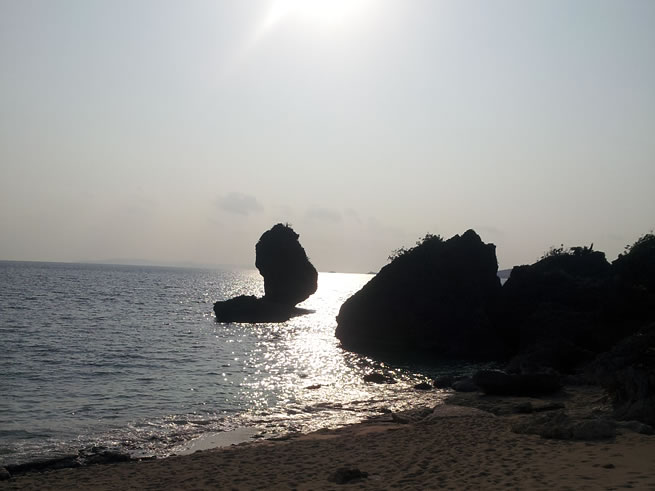 浜比嘉島のプライベートビーチ