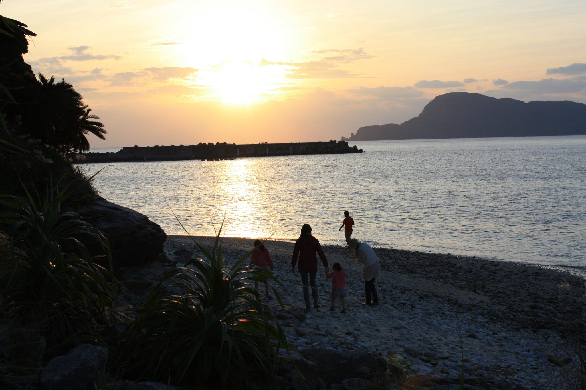 阿嘉島の夕日